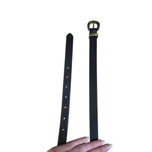 Madewell genuine leather dark brown belt, size xs